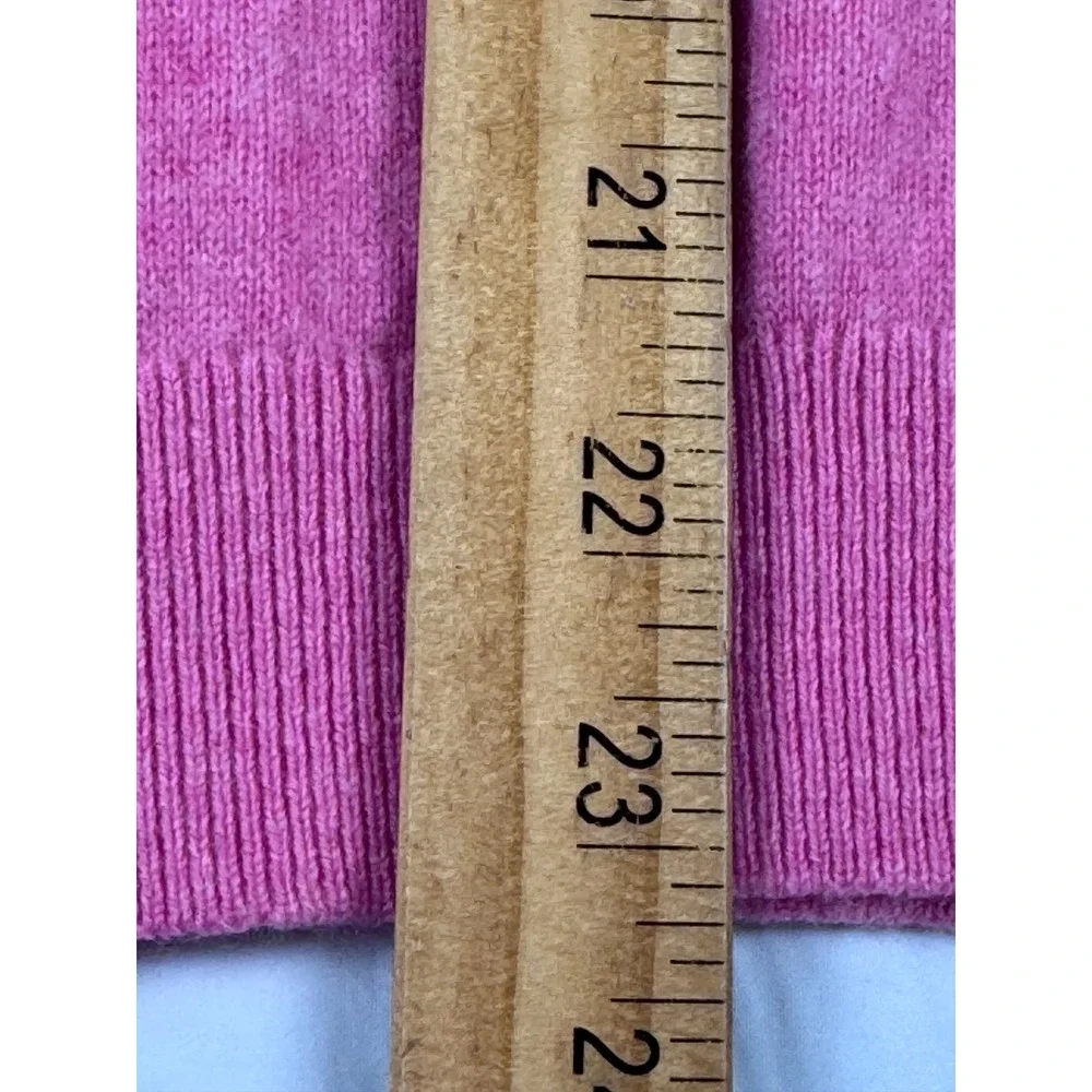 J.Crew Cashmere‎ V-Neck Sweater Pink XS Long Sleeve Knit Pullover Top READ COND